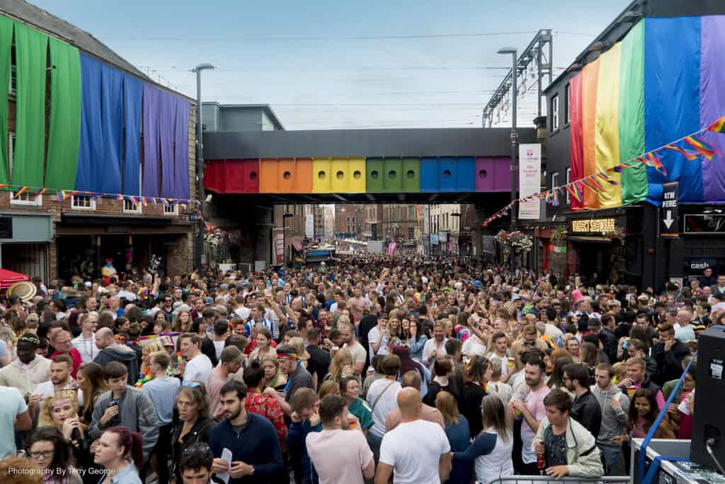 Leeds Pride Lower Briggate Site